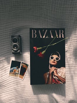Free stock photo of aesthethic, book, fashion flat lay