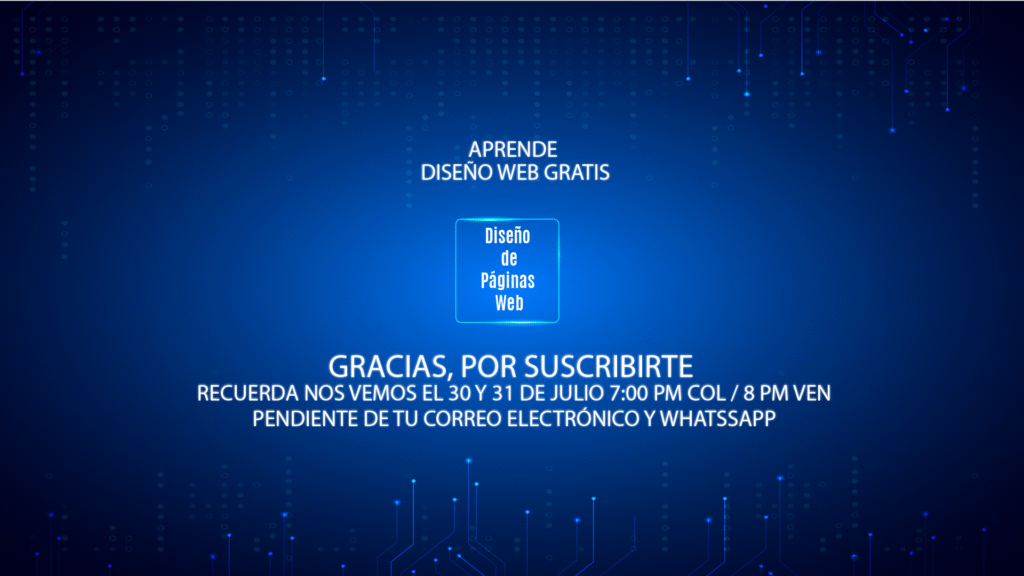 Gracias por suscribirte